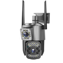 SC03 4MP(2MP+2MP) 4G WIFI Dual Lens V380 Bullet and 2.5 Inch PTZ Camera WiFi Security CCTV Wireless IP Security Cameras