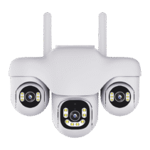 SC30 6MP(2MP+2MP+2MP) 4G WIFI Three Lens 3 Screens Outdoor Camera Voice Alarm Waterproof PTZs Monitor