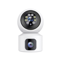 SQ001 4MP(2MP+2MP) 4G WIFI Dual Lens 2 Screens V380 Video Call Indoor Camera PT Camera with Two-voice Audio Intercom Monitor